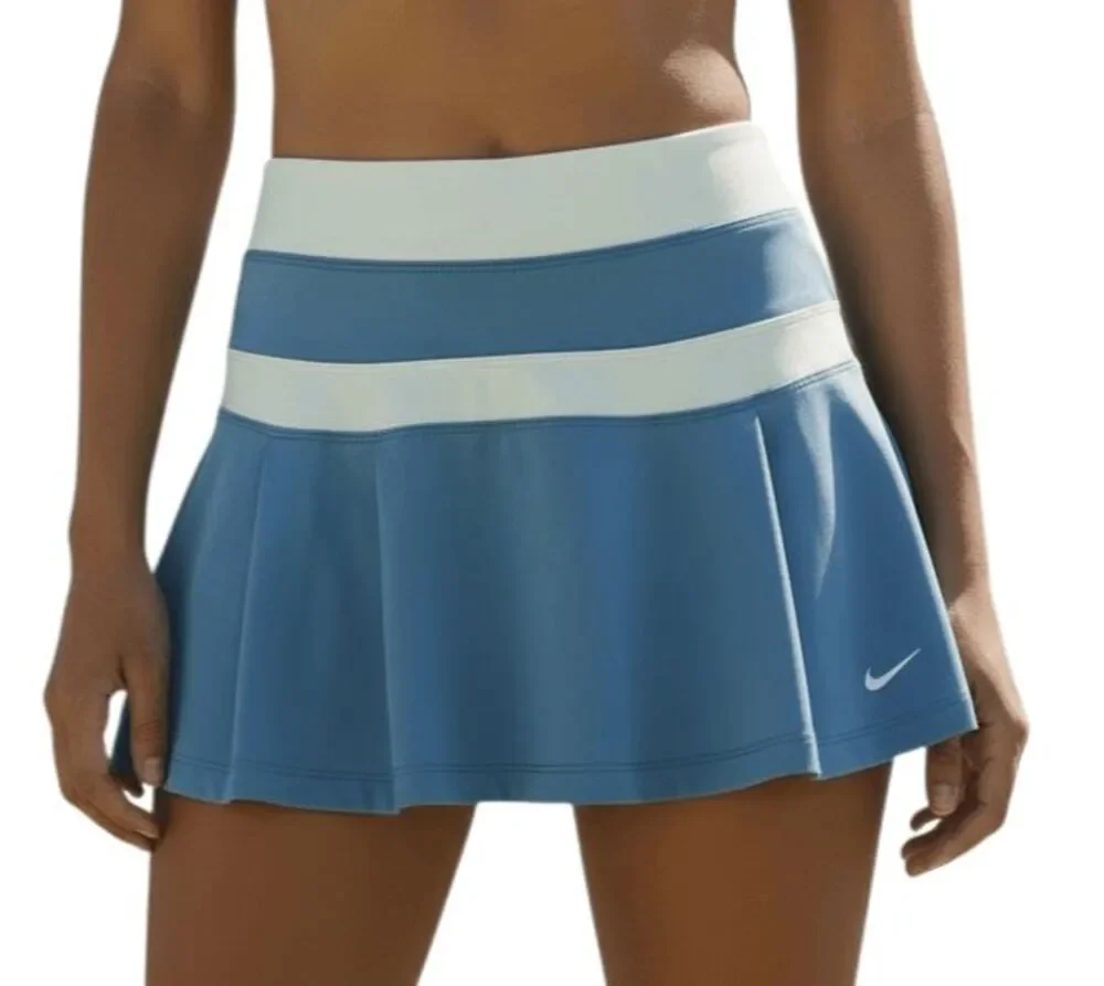 NIKE Pleated Blue/White Tennis Skirt Size XS